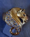 Horses: Mare Ring Pave 18k